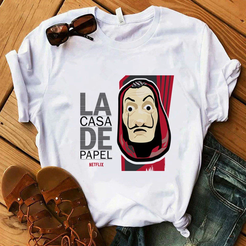 

Movie Money Heist The House of Paper T Shirt La Casa De Papel t shirt women vogue casual t-shirt femme summer women 2019