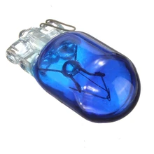 10 шт./лот, галогенная лампа 168, 194, 5000 K, 5 Вт, синий галогенный глобус, передний парковочный светильник, головной светильник, лампа со стеклянным клиновидным основанием, DC 12 В