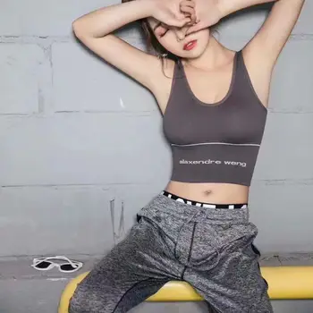 

New Push Up Women Fashion Wireless Bra With Removable Padded V-Neck Tank Tops Summer Crop Top Female Stretch Breathable Bralette