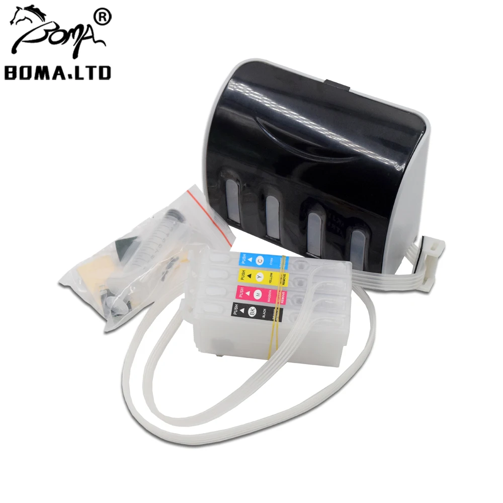 Sistema de Tinta em Massa Ciss para Epson Impressora sem Chip Workforce Wf-7820 Wf-7840 Wf-7830 Wf-7845 Ec-c7000 T812 T812xl 812xl Pro - Imagem 2