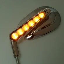 Боковые зеркала заднего вида с янтарным светодиодный поворотник для VRSCF 09-17