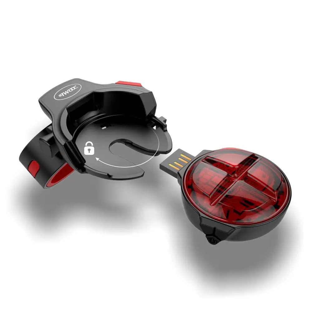 

TWOOC Intelligent Brake Induction Tail Light Bicycle Tail Light Quick Release Tail Light Sports Outdoor Equipment Backpack