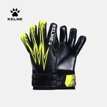 Мужские перчатки для футбола KELME, перчатки для вратаря, уплотненные перчатки из латексной пены, профессиональные тренировочные футбольные перчатки, 5 пальцев Мужские перчатки для футбола KELME, перчатки для вратаря, уплотненные перчатки из латексной пены, профессиональные тренировочные футбольные перчатки, 5 пальцев