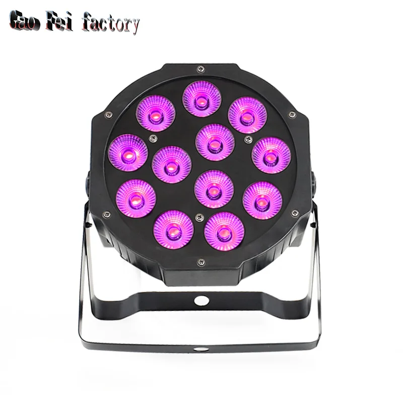 Мини Par Led RGBW Dmx мыть светильник ing 12X12W светодиодный плоский для ди-Джея свет сцены