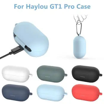 

Multiple Colors All-round Shatter-resistant Durable Silicone Bluetooth Headset Storage Case For Haylou GT1 PRO Earphone Tools