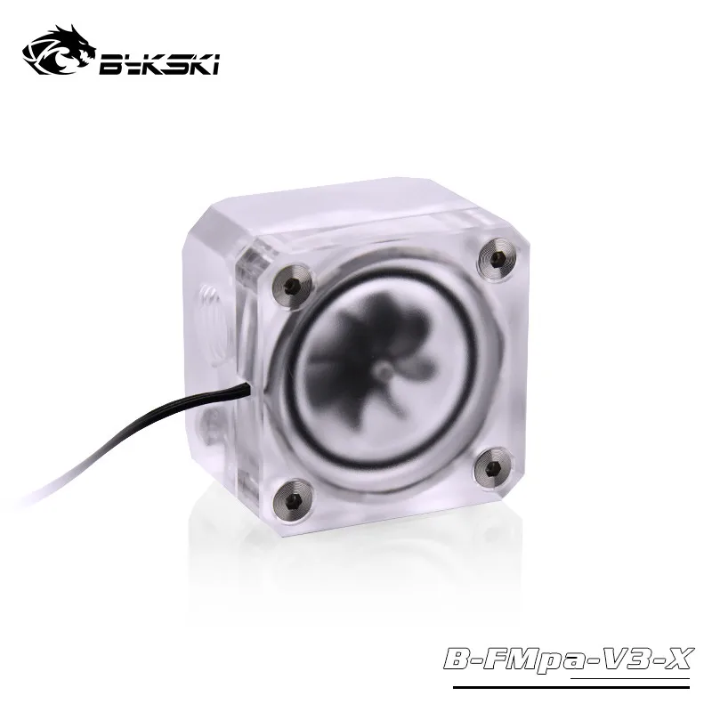 Bykski water cooling Acrylic Flow Indicator G1/4 Thread 12V RGB / 5V A-RGB Lighting Flowmeter B-FMpa-V3-X - Цвет лезвия: No Light (square)