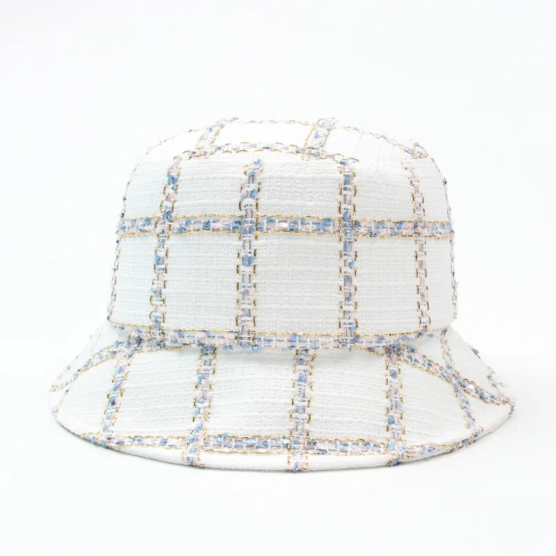 LDSLYJR Cotton black and white Bucket Hat Fisherman Hat outdoor travel hat Sun Cap Hats for Men and Women 264