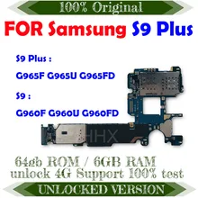 Placa base para Samsung Galaxy S9 PLUS G965F G960F, G960FD, G965FD, G960U, G965U, placa lógica con Chip, 6GB RAM, 64GB ROM