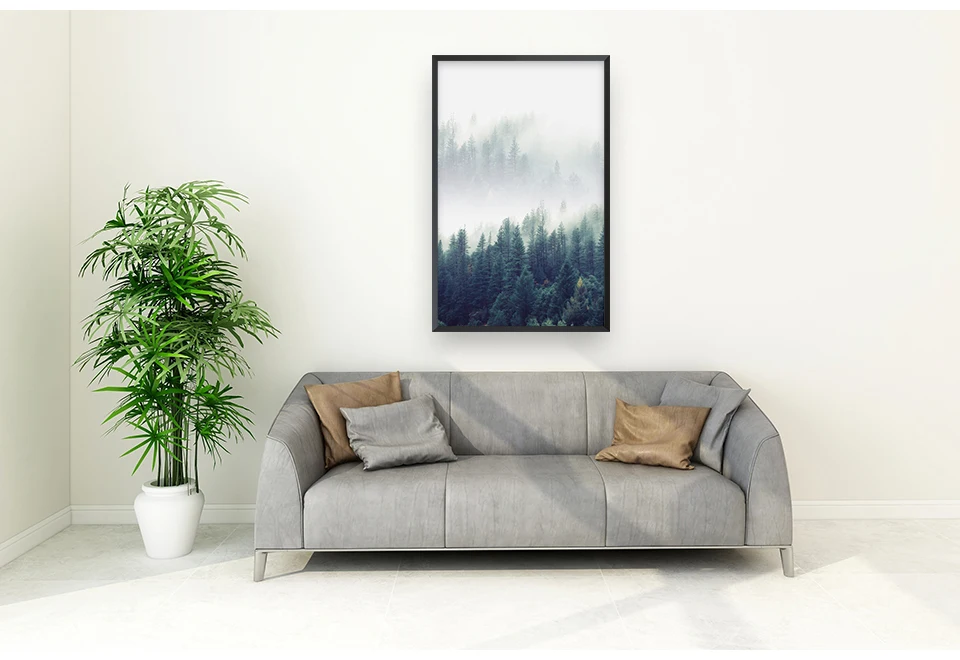 Скандинавское украшение лес Lanscape настенное Искусство Холст постер и принт холст живопись, декоративная картина для гостиной домашний декор