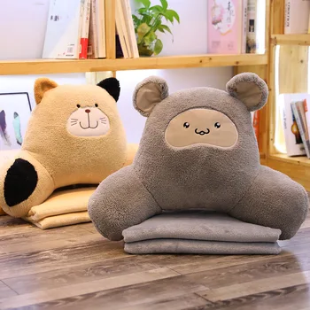 

2020 New Winter Cartoon Waist Blanket Plush Pillow Quilt Student Office Car Cushion Lunch Break Blanket Cute Pillow Back Cushion