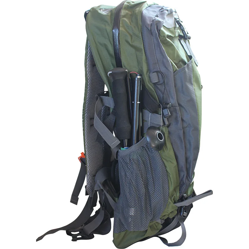 Outdoor folding mountaineering Staff camping aluminum cane EVA handle rod walking hiking polls stick trekking ski blind