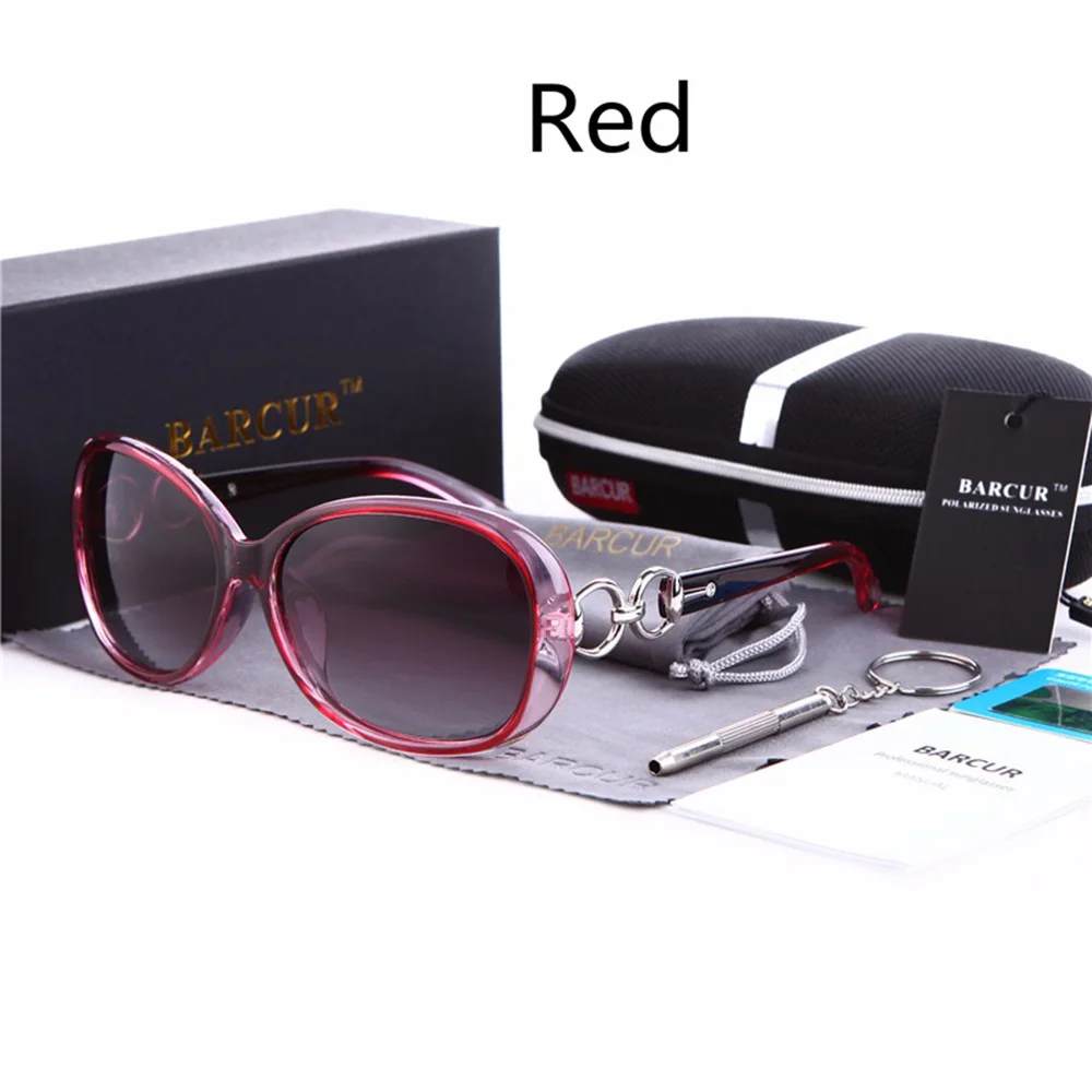 Поляризационные солнцезащитные очки для женщин, фирменный дизайн, Винтажные Солнцезащитные очки, сексуальные женские модные ретро солнцезащитные очки большого размера UV400 - Цвет линз: Бургундия