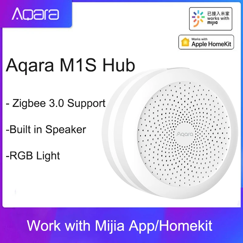 2021 Aqara M1S концентратор шлюз с цветовой моделью RGB светодиодный ночной Светильник Zigbee 3 0 приложение