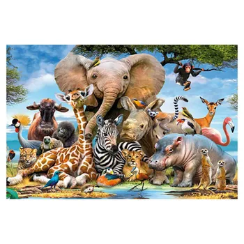 

1000-piece Puzzles, Animal World Puzzle, Educational Intelligence Decompression Game For Children And Adults