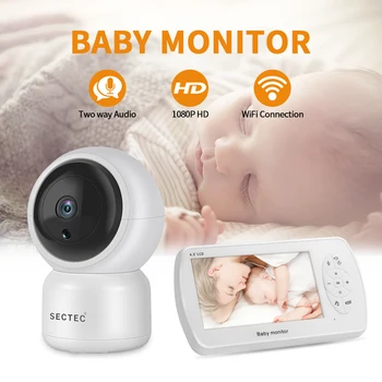 

4.3 inch Baby Monitor WiFi Cry Alarm 1080P IP Camera WiFi Video Nanny Cam Baby Camera Night Vision Wireless video Surveillance