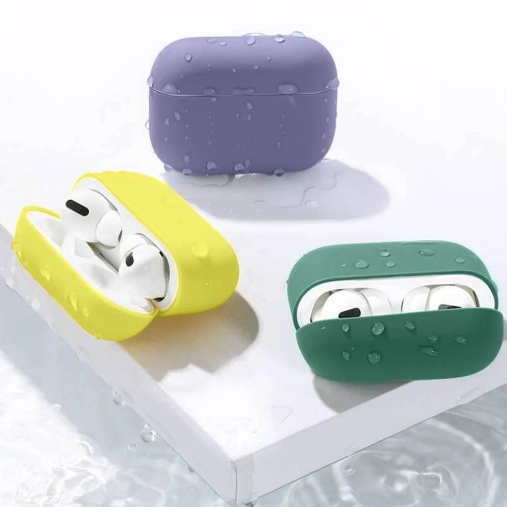 Силиконовый чехол для наушников Airpods 2/1 Мягкий защитный Pro Air Pods Apple Airpod|Аксессуары