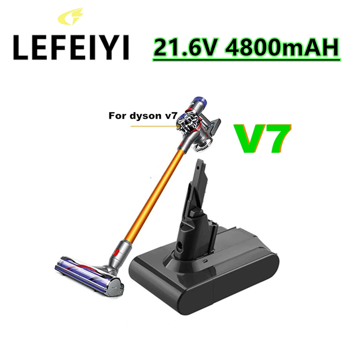 LEFEIYI   Li lon Rechargeable Battery For Dyson V7 FLUFFY V7  Animal V7 Pro Vacuum Cleaner Replacement L70|Replacement Batteries| -  AliExpress