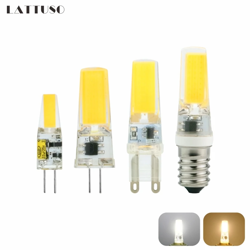 Светодиодный светильник LATTUSO G4 G9 E14 переменный/постоянный ток 12 В 220 3 Вт 6 9 COB
