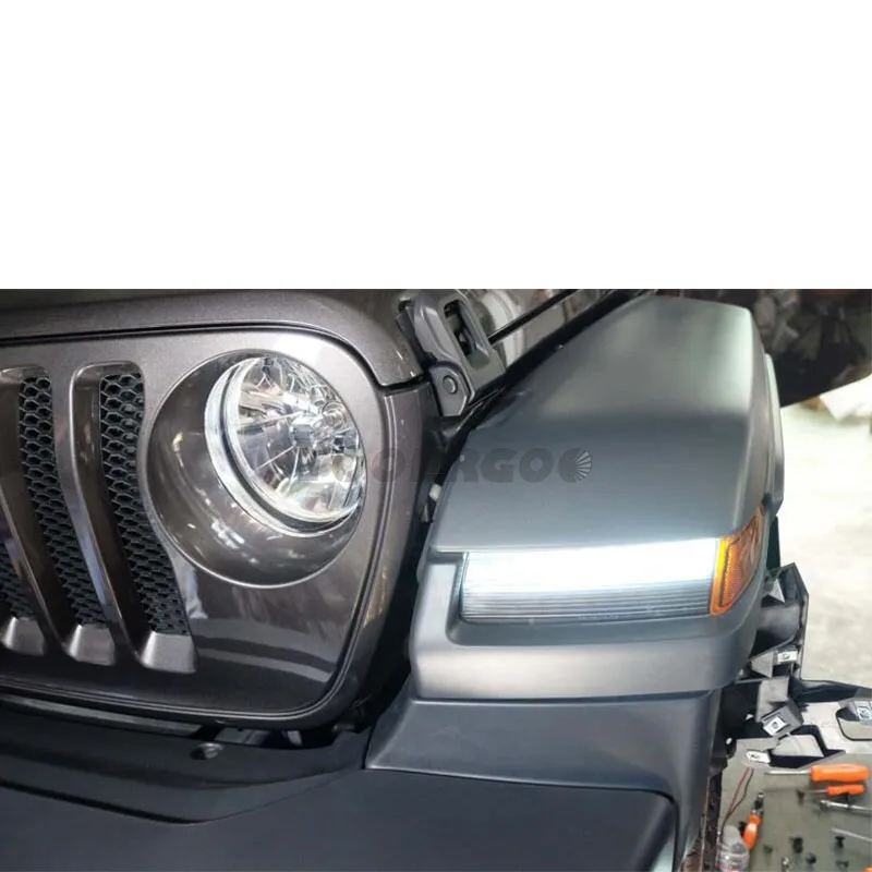 Для Jeep Wrangler JL дневные ходовые/поворотные сигналы Lightsr Белый DRL