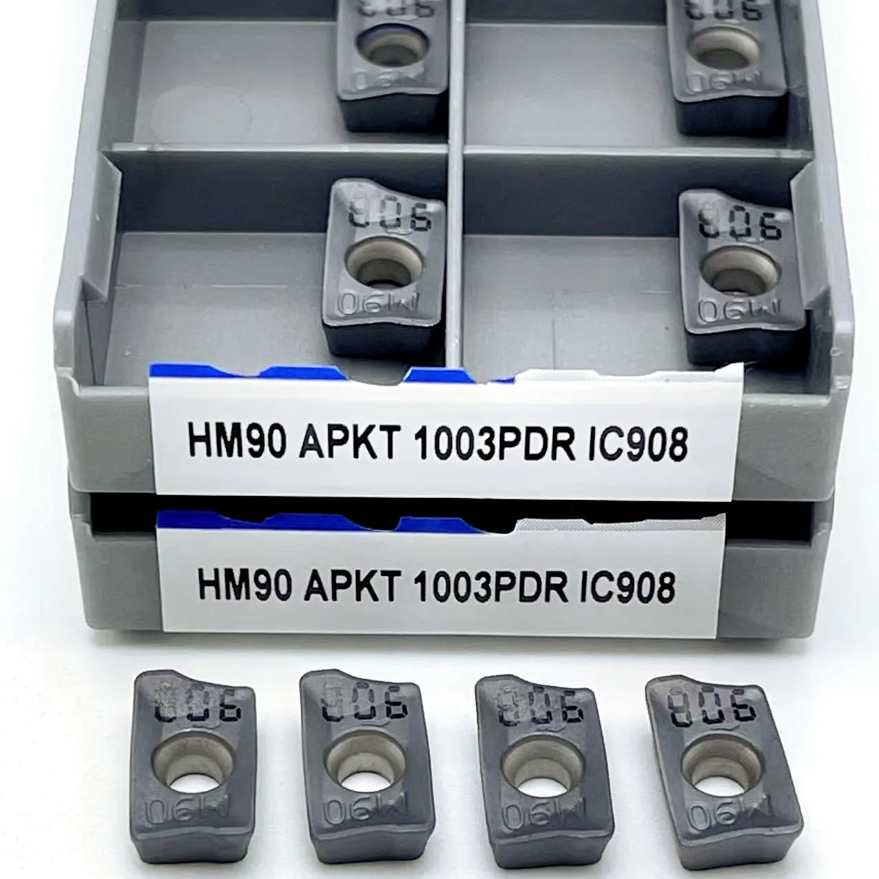

10Pcs Hard Alloy HM90 APKT 1003PDR IC908 Carbide Inserts External Turning Tool APKT1003 PDR CNC Lathe Metal Turning Tools
