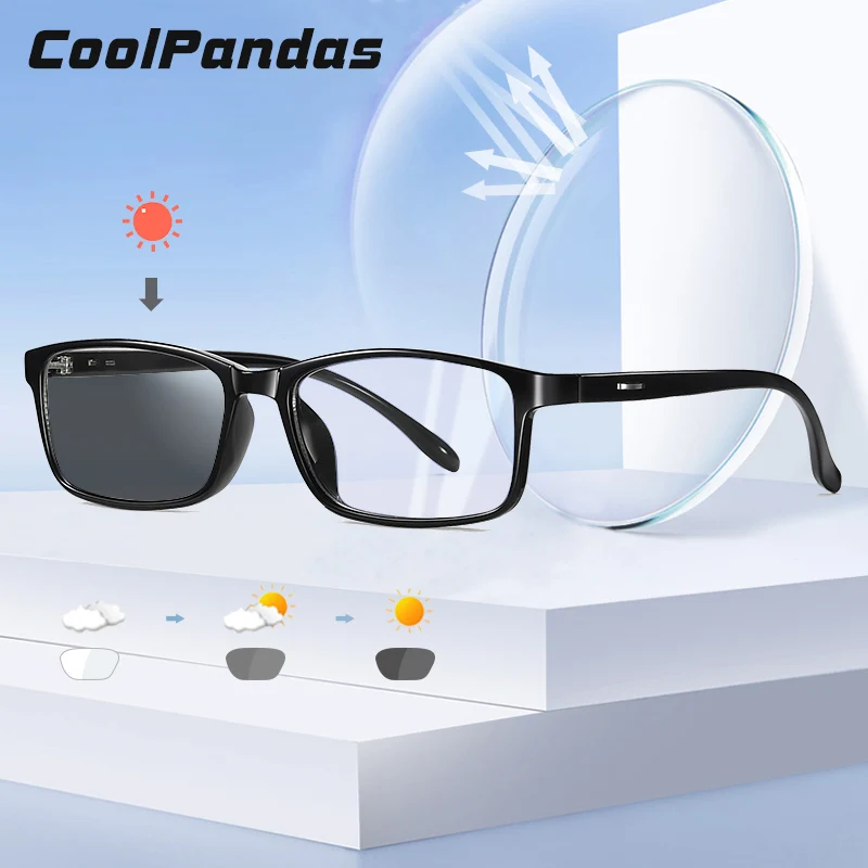 

Brand Designer Ultralight Square frame Photochromic Sunglasses Computer Gaming Anti Blue Light Glasses blocker Goggles eyeglasse