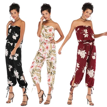 

Fashion Women Jumpsuit Off Shoulder Ladies Rompers Holiday Playsuit Jumpsuit Romper