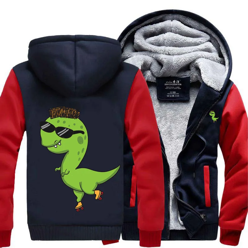 navy red-3 Мужская толстовка на молнии с капюшоном; флисовые толстовки; сезон осень-зима; толстое пальто с модным логотипом; разноцветная повседневная одежда; Прямая поставка - Цвет: navy red-3