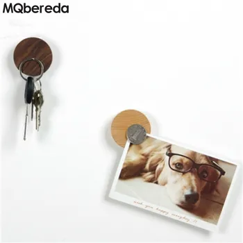 

New creative Solid Wood Wall Stickers No Trace of The Wall Coins Note Storage Paste Wall Decorative Strong Key Sticky Hook