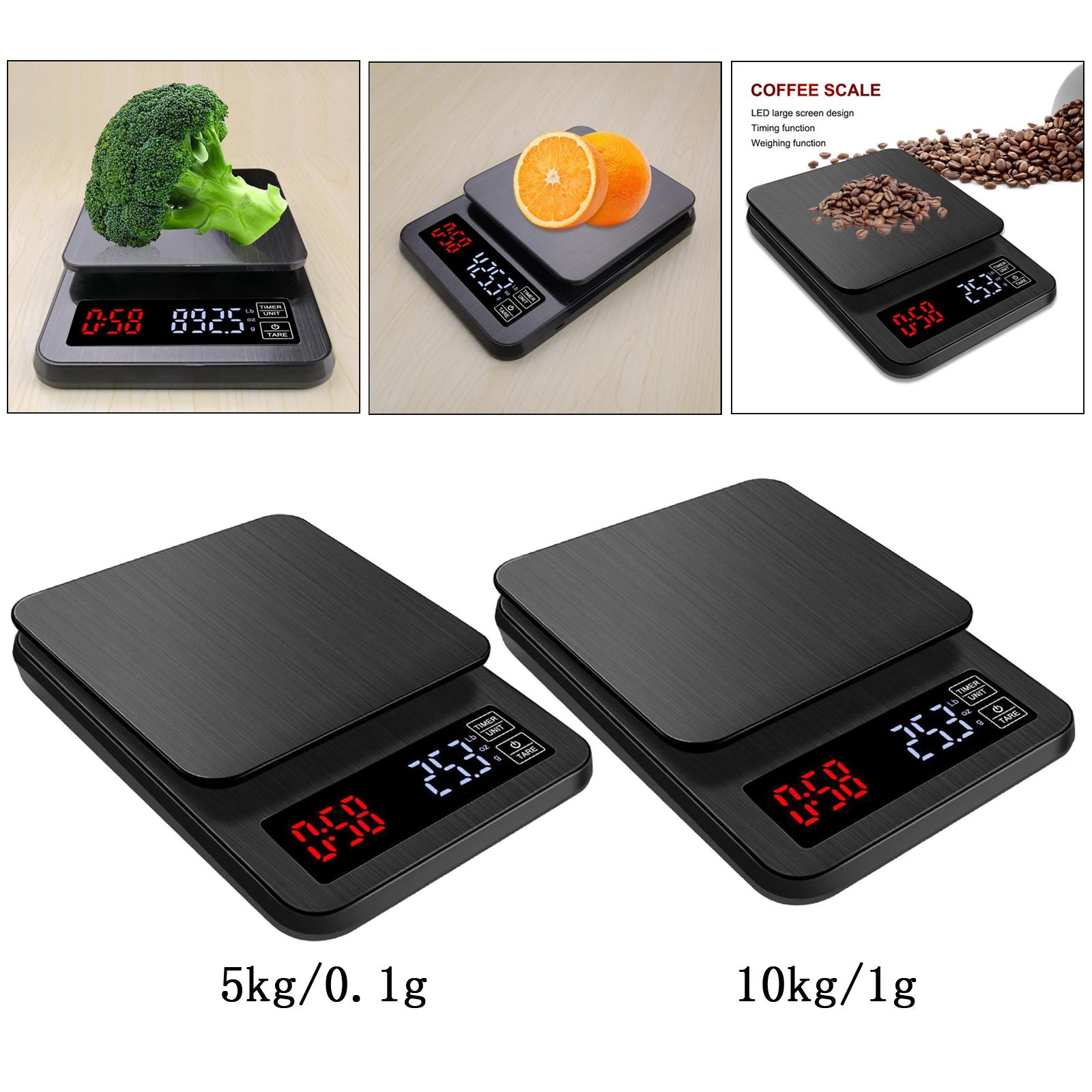 5000g/0.1g 10000g/1g Mini Small Timer Gram Scale Food Diet Jewelry Scales