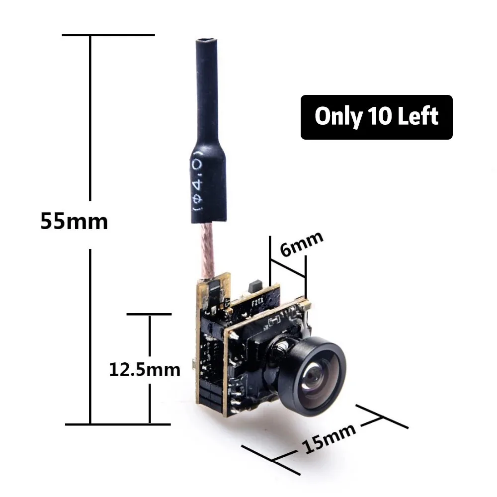 AKK BS2 5 8G 48CH 25mW VTX 600TVL 1/3 Cmos AIO FPV камера с Dipole Brass комбинированная антенна для