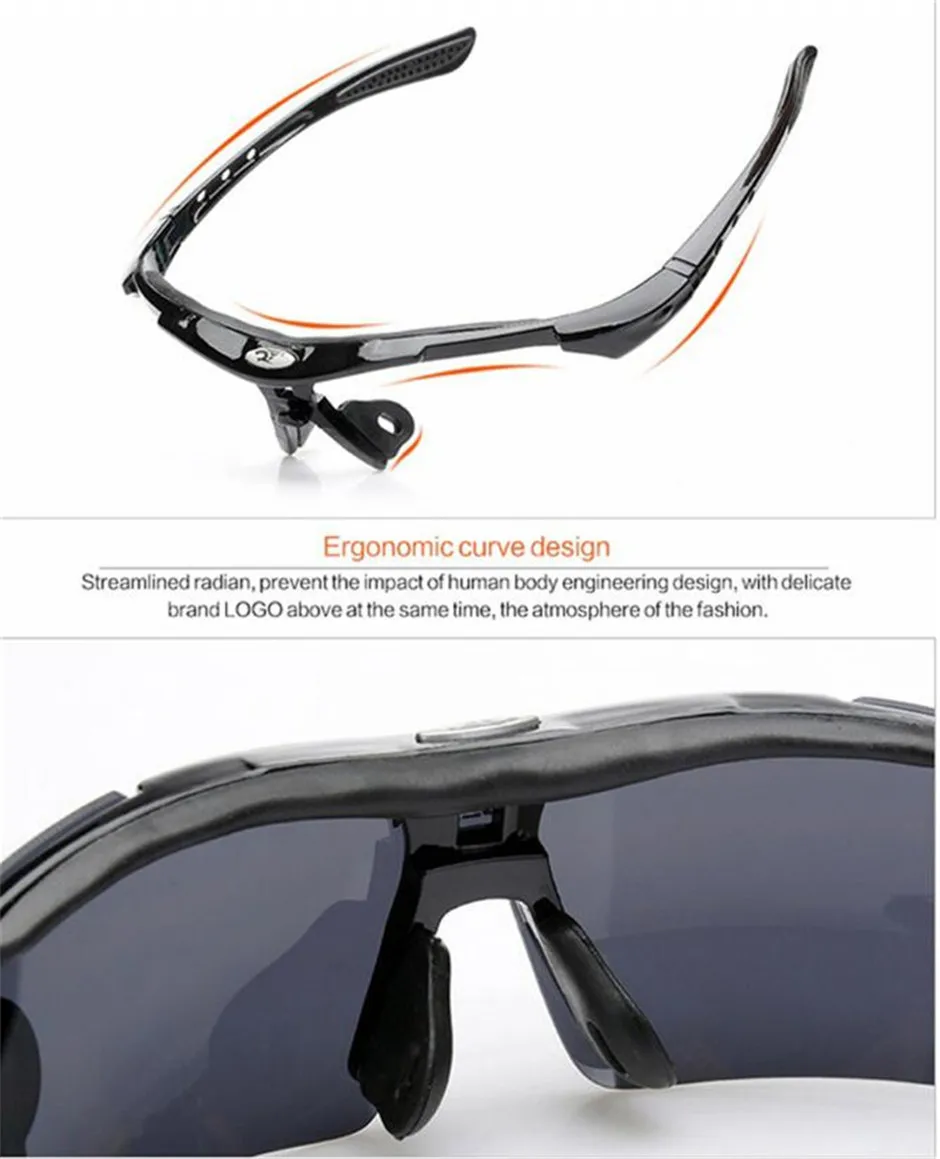 Polarized Cycling Glasses Eyewears 3 Lens Uv400 Mountain Road Bicycle Glasses Mtb Running Fishing Sunglasses Eyewear