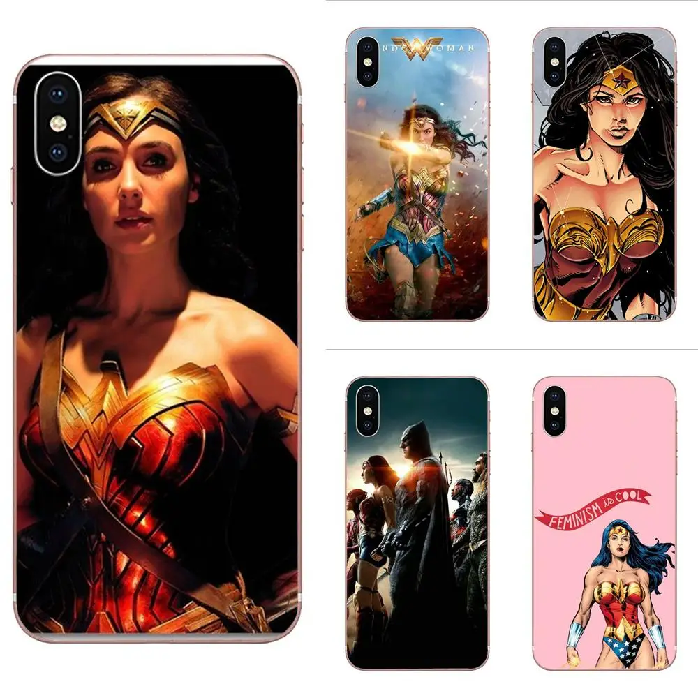 TPU Transparent Shell Cases For Xiaomi Redmi Mi 4 7A 9T K20 CC9 CC9e Note 7 9 Y3 SE Pro Prime Go Play Wonder Woman Diana Prince | Мобильные