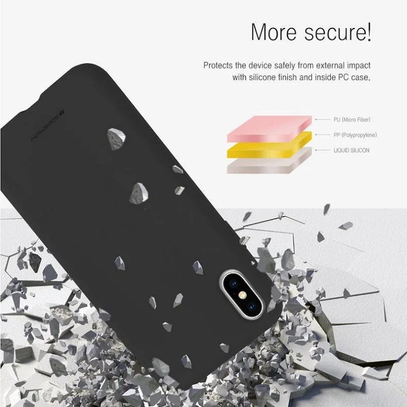 Mercury Goospery чехол из жидкого силикона для SAMSUNG GALAXY A20E A70 A50 A20 A30 A10 A7 A5 A6