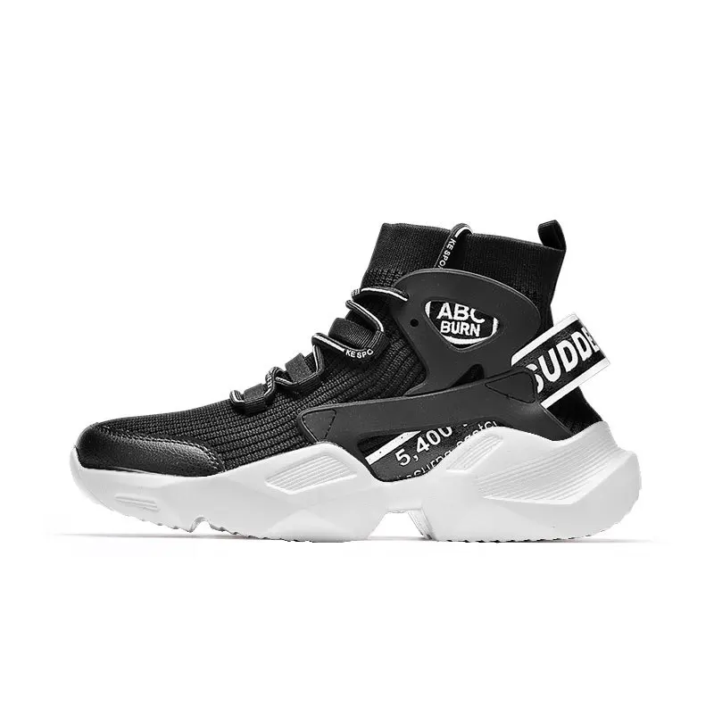 Fashion Sneakers Summer Breathable Men's Running Shoes Flat Non-Slip Gym Training High-Top Non-Slip Wear-Resistant Casual Shoes