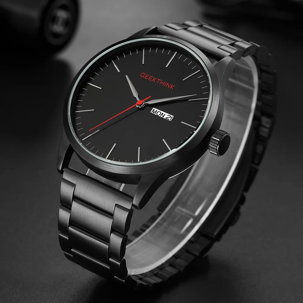 Geekthink военные японские кварцевые часы для мужчин модные повседневные Роскошные Лидирующий бренд Мужские часы Мужские Аналоговые Дизайнерские наручные часы с датой