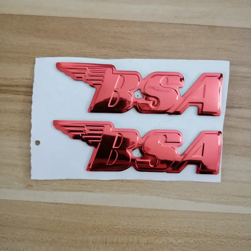 Эмблема мотоцикла значок наклейка 3d танк колеса логотип наклейка для BSA