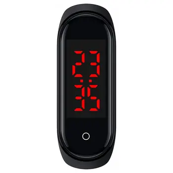

Touch-Key Smart Watch Bracelet Display Body Temperature Measure LED Screen Smart Watch With Time Display