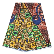 Гарантированный настоящий голландский воск tissu лучшее качество хлопок Африканский Анкара Печатный воск ткань материал для шитья для вечернего платья 6 ярдов лот