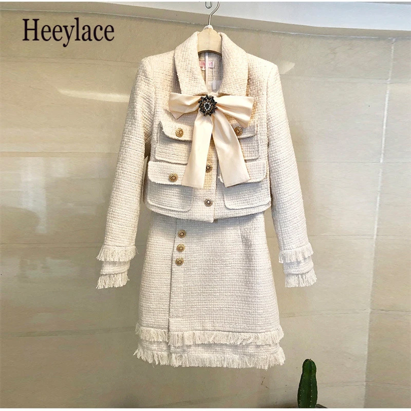 Tweed suit set womens Clearance