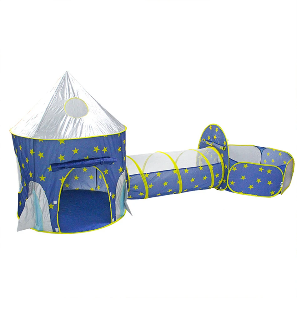 Детская палатка 3 в 1, космический корабль, космический корабль, Юрта, палатка, игровой домик, ракета, корабль, палатка, игрушка, мяч, бассейн, океан, держатель, набор