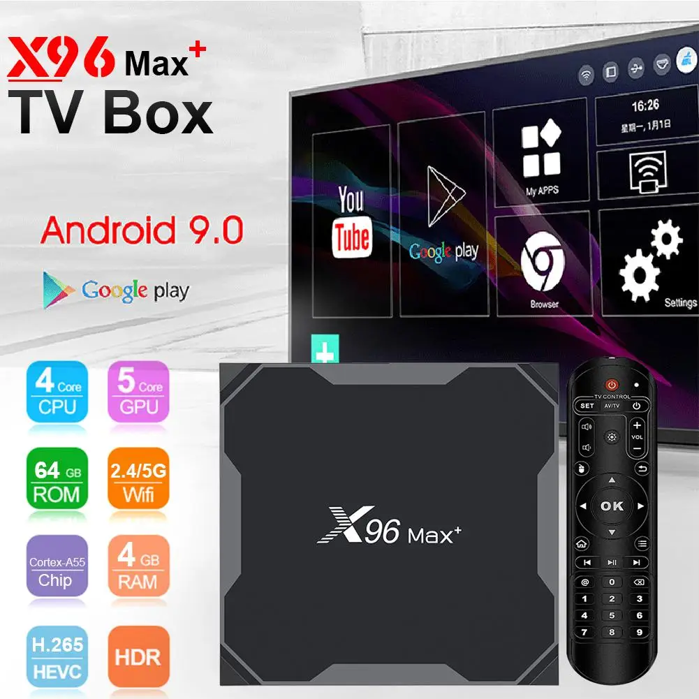 Android 9,0 ТВ приставка X96 Air QuadCore 2,4& 5G двойной Wifi BT Поддержка 1080p 8K 60 кадров в секунду Google плеер Netflix Youtube 16 ГБ 32 ГБ 64 ГБ