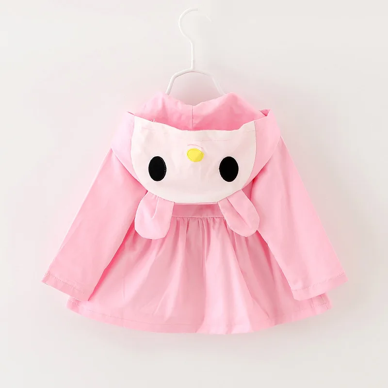 4 pieces/lot) New Children's Clothing Girls Outerwear Cartoon Pattern Baby Girl Coat Kids Fall Clothes 081202