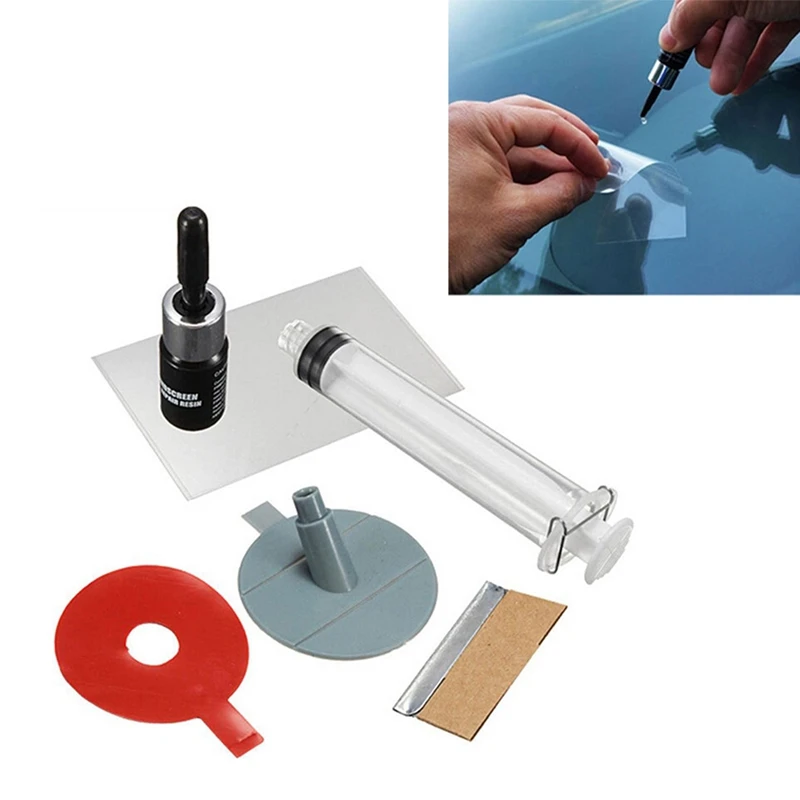 Auto glass repair front windshield window crack crack scratch crack repair liquid reducing agent glue tool