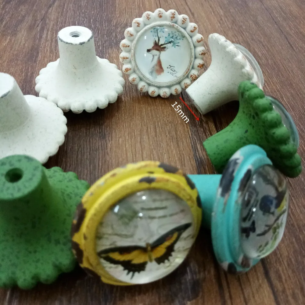 FG837昆虫动物系列复古水晶拉手8款=04特写