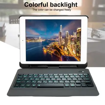 

T210D Colorful Backlight 15 Degree Tilt Ultra-thin Waterproof Bluetooth Keyboard Case