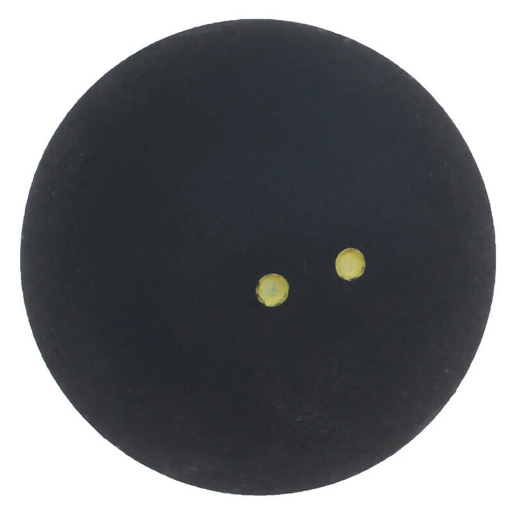 Two Yellow Dots Sports Small Elasticity Low Speed Professional Player Competition 4cm Training Bounce Rubber Tool Squash Ball