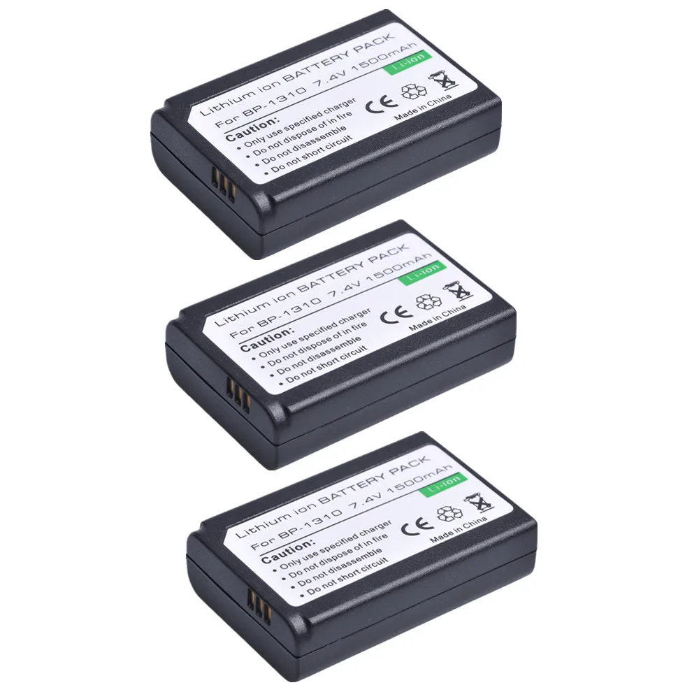 Литий-ионный аккумулятор Tectra 3 шт. Аккумулятор для камеры BP1310 BP 1310 Samsung NX11 NX20 NX5 NX10