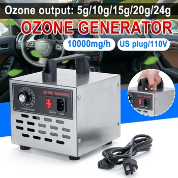 

5g-24g Ozone Generator Ozone Machine Stainless Steel Air Purifier Air Cleaner Disinfection Cleaning