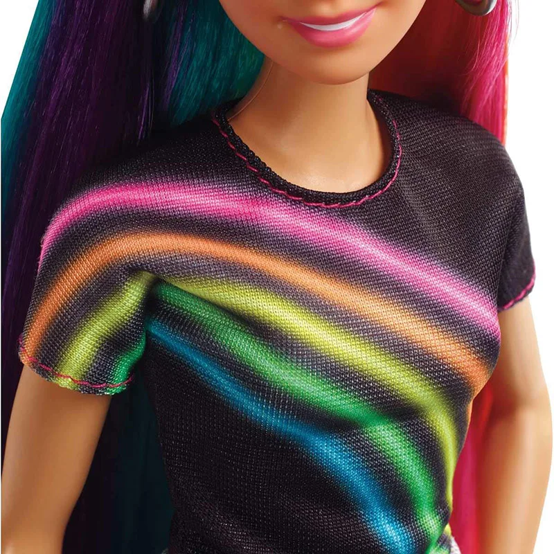 30CM Original Barbie Rainbow Sparkle Hair Doll Barbie Doll Toys So Many Looks Barbie Accessories FXN96 Birthday Christmas Gifts
