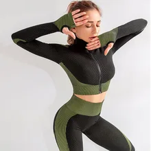 Бесшовный топ с длинным рукавом для йоги, женский спортивный топ для фитнеса, тренажерного зала, футболки для тренировок с отверстием для большого пальца, майки для бега, осенняя спортивная одежда